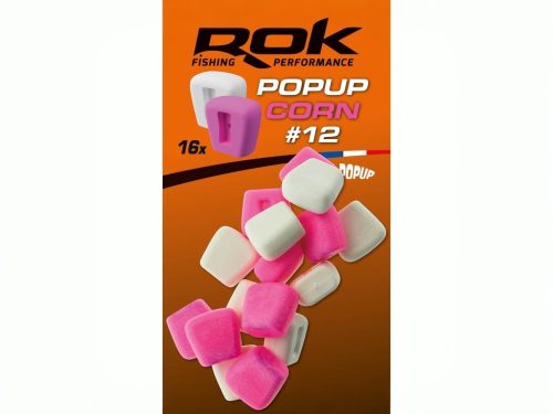 ROK Pop-up Corn 12mm - Ultra Pop-up 16 darab/csomag - Pink/Fehér