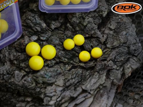 ROK - BALL - Natural yellow - kukorica sárga gumi bogyó - ULTRA POPUP vagy BALANCE - 9 Ballanszírozott