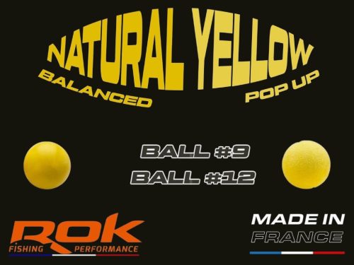 ROK - BALL - Natural yellow - kukorica sárga gumi bogyó - ULTRA POPUP vagy BALANCE - 9 Ballanszírozott