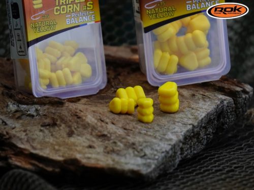 ROK - TRIPLE CORN #M - Natural yellow - kukorica sárga  tripla gumi kukorica - ULTRA POPUP vagy BALANCE - Balanszírozott