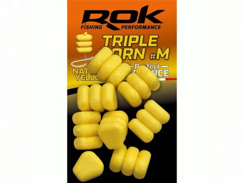 ROK - TRIPLE CORN #M - Natural yellow - kukorica sárga  tripla gumi kukorica - ULTRA POPUP vagy BALANCE - Balanszírozott