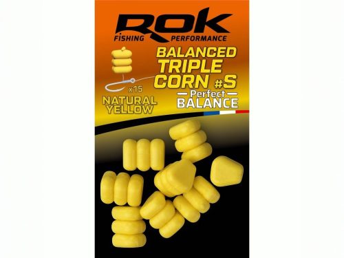 ROK - TRIPLE CORN #S - Natural yellow - kukorica sárga  tripla gumi kukorica - ULTRA POPUP vagy BALANCE - Balanszírozott