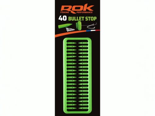 ROK BULLET csali stopper - 40db/csomag - Zöld