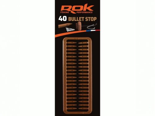 ROK BULLET csali stopper - 40db/csomag - Barna