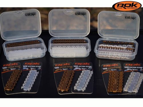 ROK EXTEN csali stopper #S - 120 darab/csomag - Barna