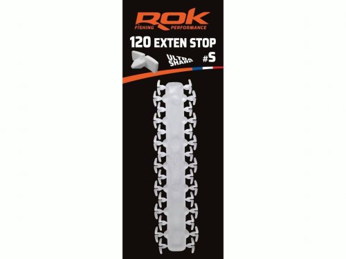ROK EXTEN csali stopper #S - 120 darab/csomag - Áttetsző