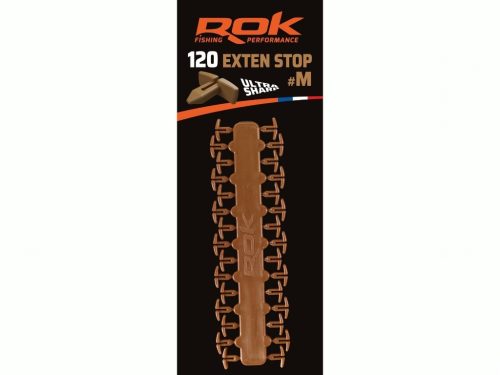 ROK EXTEN csali stopper #M - 120 darab/csomag - Barna