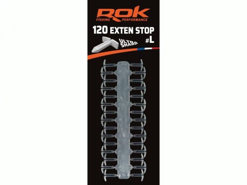 ROK EXTEN csali stopper #L - 120 darab/csomag - Áttetsző