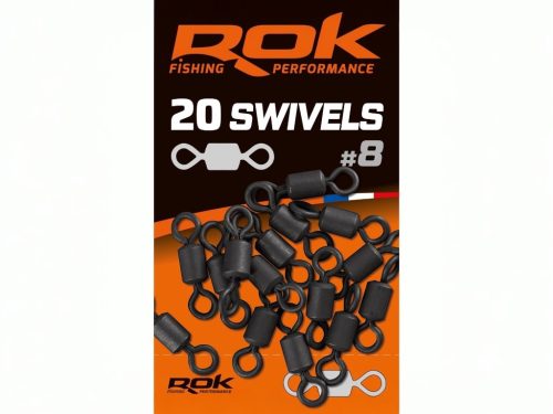 ROK SWIVELS #8 - Forgó 20 darab/csomag