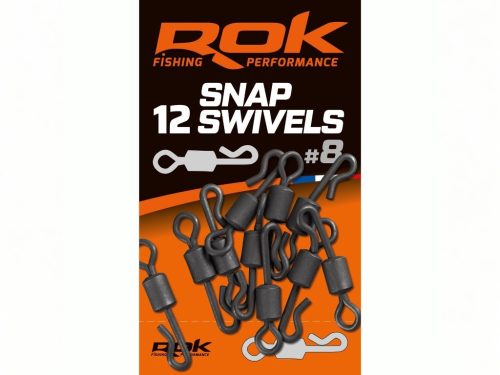 ROK CHOD Swivels Big eyed - nagy szemű forgó - 15 darab/csomag