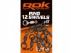 ROK RING Swivels - Karikás forgó - 12 darab/csomag