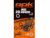 ROK RIG RING - Szerelék gyűrű - 20 darab/csomag - 3-as