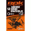 ROK - MICRO Ring Swivel - 12 - mini forgó - 10db/csomag