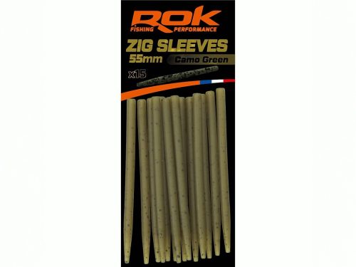 ROK - Zig Sleeves - gubancgátló ujjak - 15 darab/csomag - camo zöld