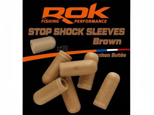 ROK STOP Shock Sleeves - forgó védő sapka - 12 darab/csomag - Barna