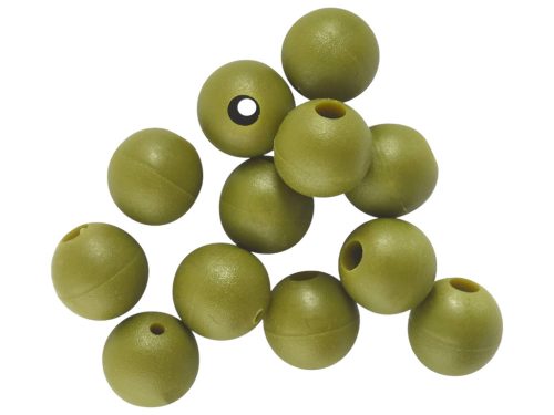 ROK RUBBER Beads Ø4, 6, 8 mm - Gumigyöngy - Zöld - 6mm