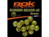 ROK RUBBER Beads Ø4, 6, 8 mm - Gumigyöngy - Zöld - 6mm