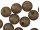 ROK RUBBER Beads Ø4, 6, 8 mm - Gumigyöngy - Barna