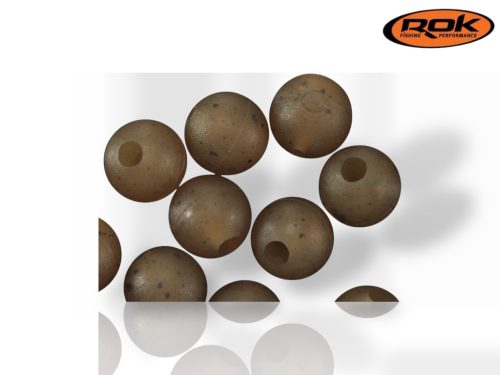 ROK RUBBER Beads Ø4, 6, 8 mm - Gumigyöngy - Barna - 8mm