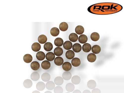 ROK RUBBER Beads Ø4, 6, 8 mm - Gumigyöngy - Camo Barna - 6mm