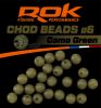 ROK RUBBER Beads Ø4, 6, 8 mm - Gumigyöngy - Camo Barna