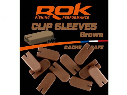 ROK Clip Sleeve - gyorskapocs védő - 10 darab/csomag - Barna