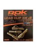 ROK Lead Clip XM - ólomkapocs - 10 darab/csomag - Camo Barna