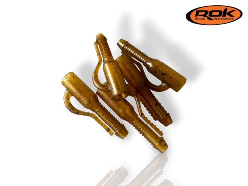 ROK Lead Clip XM - ólomkapocs - 10 darab/csomag - Camo Barna