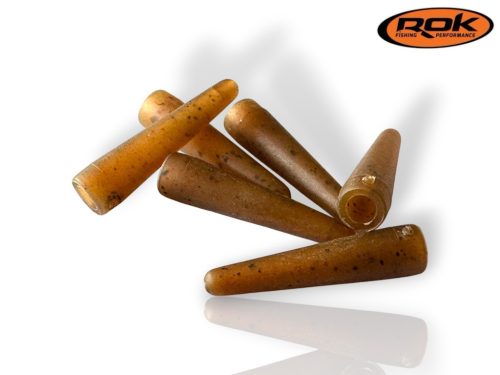 ROK Lead Clip TAIL RUBBER - ólomkapocs záró gumi - 10 darab/csomag - Camo Barna