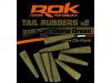 ROK Lead Clip TAIL RUBBER - ólomkapocs záró gumi - 10 darab/csomag - Camo Zöld
