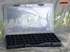 ROK HOOKBAIT BOX 371 - Horogcsalis doboz 35,5cm x 23cm x 3cm - Áttetsző