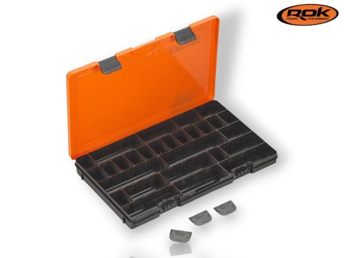 ROK HOOKBAIT BOX 371 - Horogcsalis doboz 35,5cm x 23cm x 3cm - Narancs