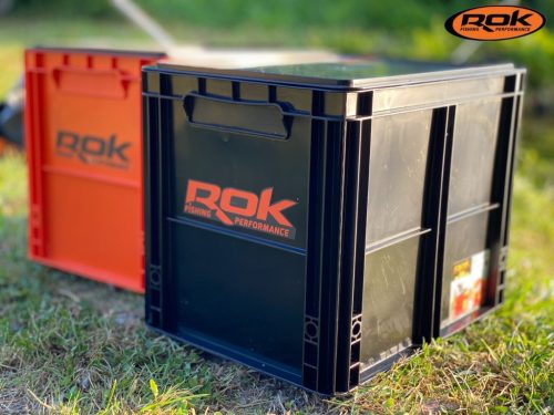 ROK CRATE 433 - nagy tároló rekesz - tető nélkül40cm x 30cm x 32cm - Fekete