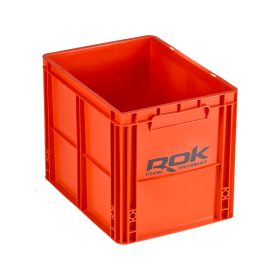   ROK CRATE 433 - nagy tároló rekesz - tető nélkül40cm x 30cm x 32cm - Narancs