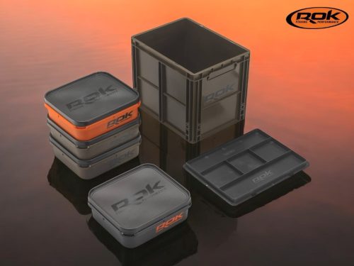 ROK CRATE 433 Set - nagy rekesz tetővel -40cm x 30cm x 32cm - Zöld