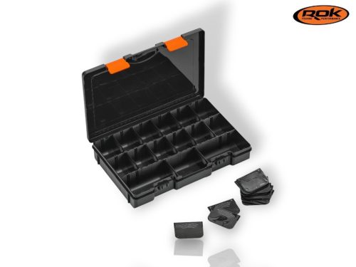ROK - BOX360-631 Szerelékes doboz - 27x17x4,3cm - Fekete