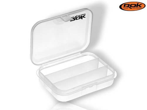 ROK STORAGE BOX XS303 - hosszában kétszer osztott mini tároló doboz - 9,1 cm x 6,6 cm x 2,2 cm