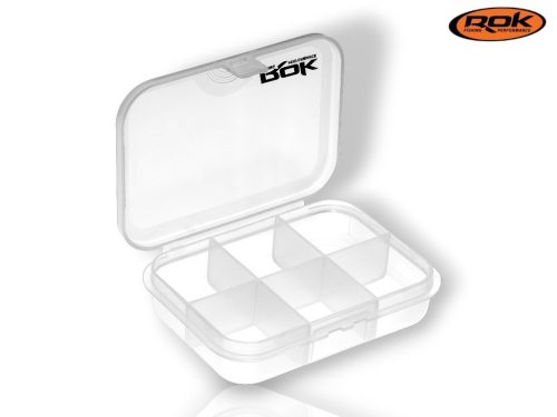 ROK STORAGE BOX XS306 - hat rekeszes mini tároló doboz - 9,1 cm x 6,6 cm x 2,2 cm