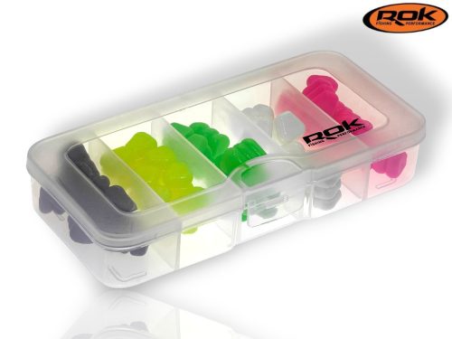 ROK STORAGE BOX XS306 - öt rekeszes mini tároló doboz - 13 cm x 6 cm x 2,5 cm