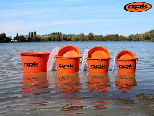 ROK 13 literes csalis vödör (fedél és 4 literes betét nélkül) - BAIT BUCKET - Narancs