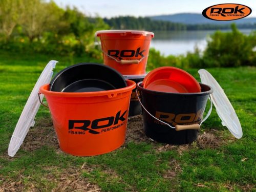 ROK 13 literes csalis vödör (fedél és 4 literes betét nélkül) - BAIT BUCKET - Narancs