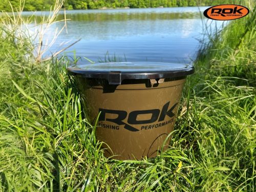 ROK 13 literes csalis vödör (fedél és 4 literes betét nélkül) - BAIT BUCKET - Zöld