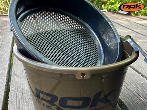 ROK 13 literes csalis vödör (fedél és 4 literes betét nélkül) - BAIT BUCKET - Zöld