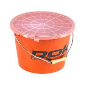   ROK 13 literes Csalis Vödör és 4 literes Keverő edény szett fedéllel - Narancs