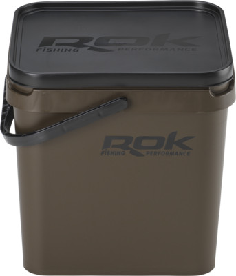 ROK 17 literes szögletes keverő edény fedéllel - SQUARE BUCKET with soft cover - Zöld