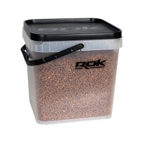   ROK 17 literes szögletes keverő edény fedéllel - SQUARE BUCKET with soft cover - Áttetsző