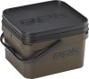 ROK 10 literes Szögletes Csalis vödör + betét + tető szett - Square Bait Bucket + Basin Black set - Zöld