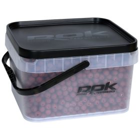   ROK 10 literes Szögletes Csalis vödör + betét + tető szett - Square Bait Bucket + Basin Black set - Áttetsző