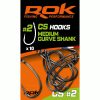 ROK - MEDIUM CURVE SHANK - teflon horog - 8