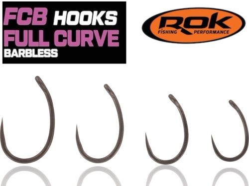 ROK - FULL CURVE BARBLESS - szakáll nélküli bojlis horog - 2